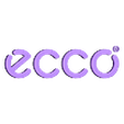Ecco Logo - 3D Print Model by 3d_logoman