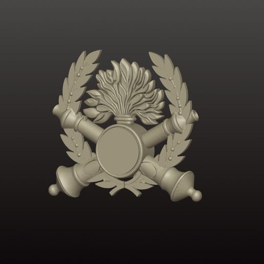 Emblem of the Artillery Weapon - 3D model önizlemesi