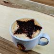 20231105_152823.jpg Cappuccino Cocoa Star Stencil Quick Latte Art Template