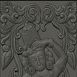004.jpg Lord Vishnu as Mohini with Amrit Kalash  CNC carving