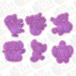 cover.jpg 3D file Christmas Stitch cookie cutter set of 6・3D printing model to download