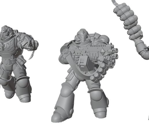 Space wolf kill team 3D model