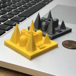 dc73f516a301f80415acbac2ed27f8d7_display_large.jpg Free STL file Quick 3D Printer Fine Detail Test・3D printable model to download