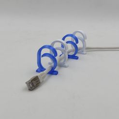 PasseCable6_studio.jpg Free STL file Cable guide 6・Model to download and 3D print