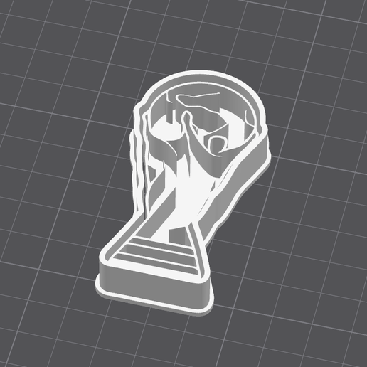 World cup cookie cutter 3D model