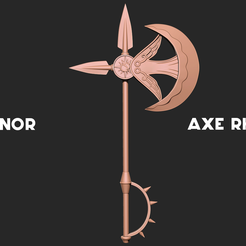 1.png STL file Escanor rhitta axe - seven deadly sins・3D printable design to download