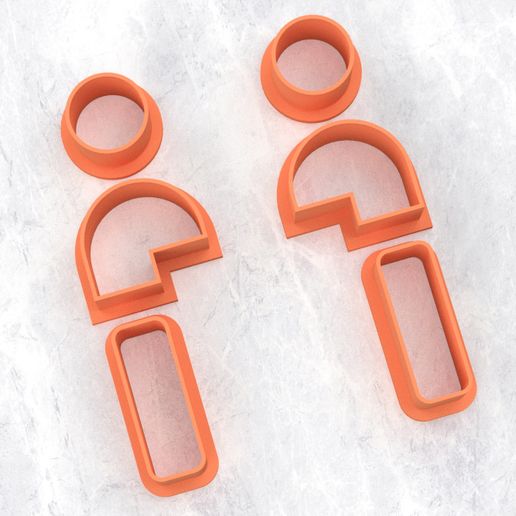 POLYMER CLAY CUTTERS - MAN 3D model