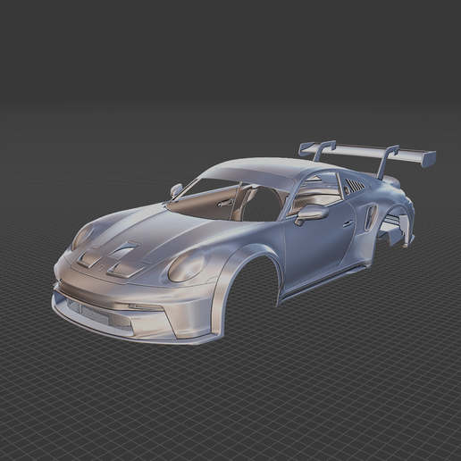 Porsche 911 GT3 Cup 2021 Body Ready for 3D Printing
