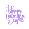 Happy Valentines Day.stl Romantic Italics: Happy Valentine's Day
