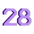 28.stl TERMINAL Font Numbers (01-30)