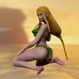 wip2.jpg princess zelda - swimsuit - hyrule warriors 3d print figurine 3D print model