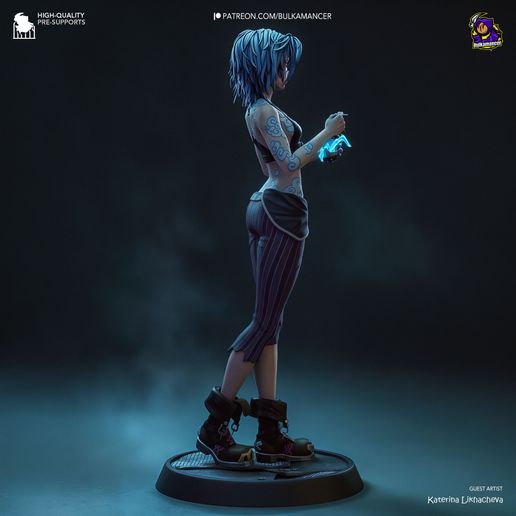 👧 Broken Jinx | Arcane | 237mm・文件用于3D 三维打印・Cults