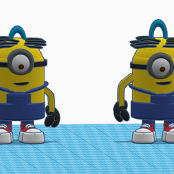 MINIONS.png STL file Minions keychain・3D printing idea to download