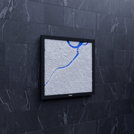 Pune, India - 3D Miniature