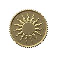 Sun-coin-01.jpg Sun relif coin 3D print model