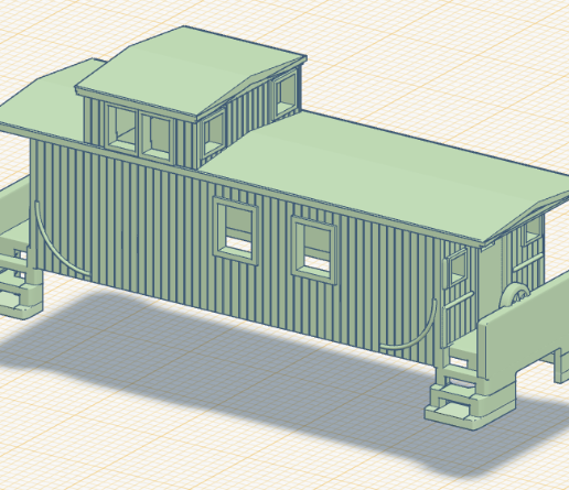 8W-Wood.png Cabine en bois Shorty à l'échelle N
