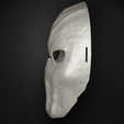 4.png Slenderman Cosplay Costume Face Mask 3D print model