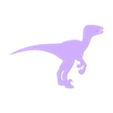Velociraptor.stl Dinosaur Wall Art