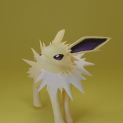jolteon-render-cults.jpg OBJ file Pokemon - Jolteon・3D printing idea to download