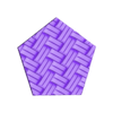 braid texturee.stl PENTAGONAL CUBE PATTERNED VASE