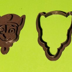 msg303981837-8680.jpg Free STL file Paw Patrol Chase cookie cutter・3D printer model to download