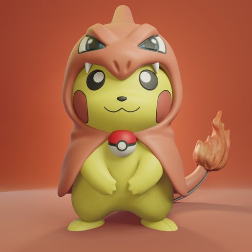 Pokemon - Pikachu Cosplay Charmeleon