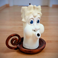 Candle_2.png Бесплатный STL файл СМЕШНОЙ МУЛЬТФИЛЬМ РОЖДЕСТВЕНСКАЯ СВЕЧА (НЕТ 2 ИЗ 4)・Дизайн 3D-принтера для скачивания