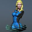 Preview01.jpg Invisible Woman Bust - Fantastic Four 3D print model
