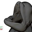 Beluga-Pen-Holder-color-12.jpg Beluga whale hollow pen holder 3D printable model