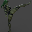 07.png Free 3D file She_Hulk kicking・Model to download and 3D print