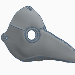 1.png Бесплатный STL файл Plague mask・Шаблон для загрузки и 3D-печати