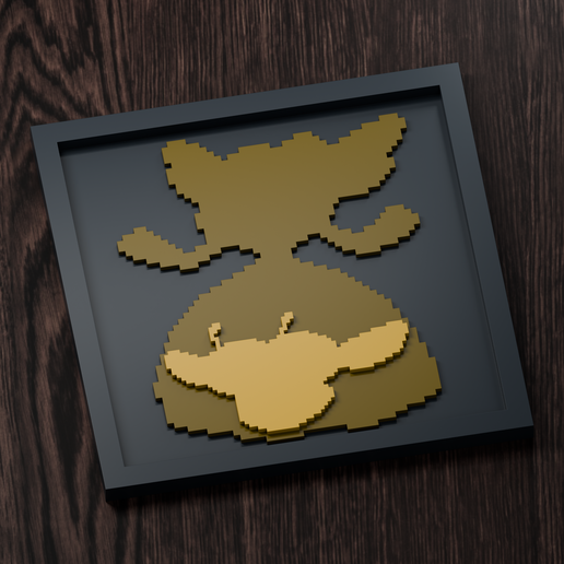Vespiquen Line - Pokemon Silhouette Frame | Gen 4 sprite style | STL
