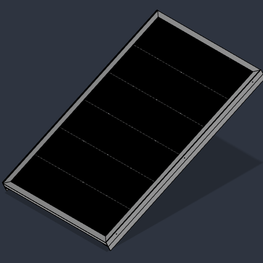 Solar panel pole mount 999mm x 1658mm (4 bolt top cast and cut and bend instructions)