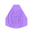 Logo CARC 5 estrellas.stl Mate Rosario Central ( 7 stars shield)