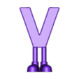 Letter.V.with.legs.stl Letra V con patas