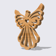 Shapr-Image-2023-12-12-104450.png Angel silhouette, Guardian Angel Ornament, Archangel divine protection, decorative angel figurine, Christmas ornament