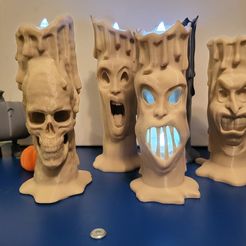 WhatsApp-Image-2023-09-14-at-7.44.03-PM-11.jpeg STL-Datei Halloween-Thema Gruseliges Gesicht Kerzen Set・Design für den 3D-Druck zum Herunterladen