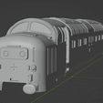 RoofFix001.jpg Class 55 Deltic Diesel Locomotive. TT120, rescaleable to 2mm, 3mm, N, HO, OO rail
