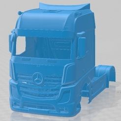 Mercedes-Benz-Actros-2022-1.jpg Archivo 3D Mercedes Benz Actros 2022 Printable Body Truck・Objeto para impresora 3D para descargar