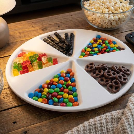 Segmented Round Hot Plate STL | Modern Circular Trivet | 3D Printable Heat Resistant Kitchen Coaster