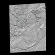 3.jpg Elegante panel de escultura en relieve de mujer con flor