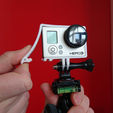 Capture d’écran 2017-03-23 à 09.48.38.png Free STL file Quick Release GoPro Hero Frame・3D printing design to download