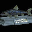 Gudgeon-statue-4.png fish gudgeon / gobio gobio statue detailed texture for 3d printing