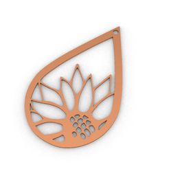 rf1.jpg Fichier STL BOUCLES D'OREILLES / PENDENTIFS TOURNESOL・Plan pour imprimante 3D à télécharger