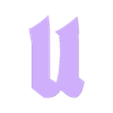 UM.stl STL file Letters and Numbers The Addams Family Letters and Numbers | Logo・Template to download and 3D print