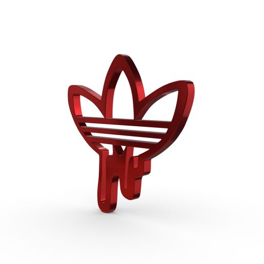 Red adidas logo discount