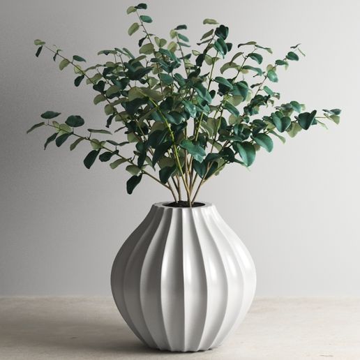 3D Printable Vase - Flower Pot / Planter g139