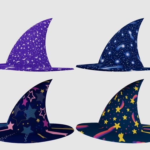 🎩 Merlin Wizard Hats 3D Models・ OBJ File for 3D printing・Cults