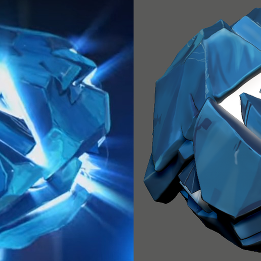 Fichier STL Crystal Hextech Arcane STL 30mm 3D・Design pour imprimante
