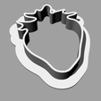 strawberry.png Free STL file A cookie cutter in the shape of a strawberry・3D print design to download